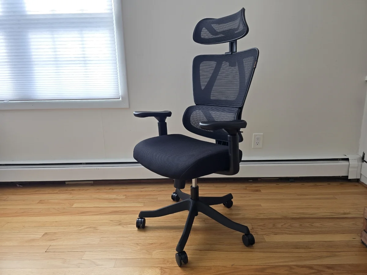 The Aether Pro ergonomic chair in a bright studio environment.