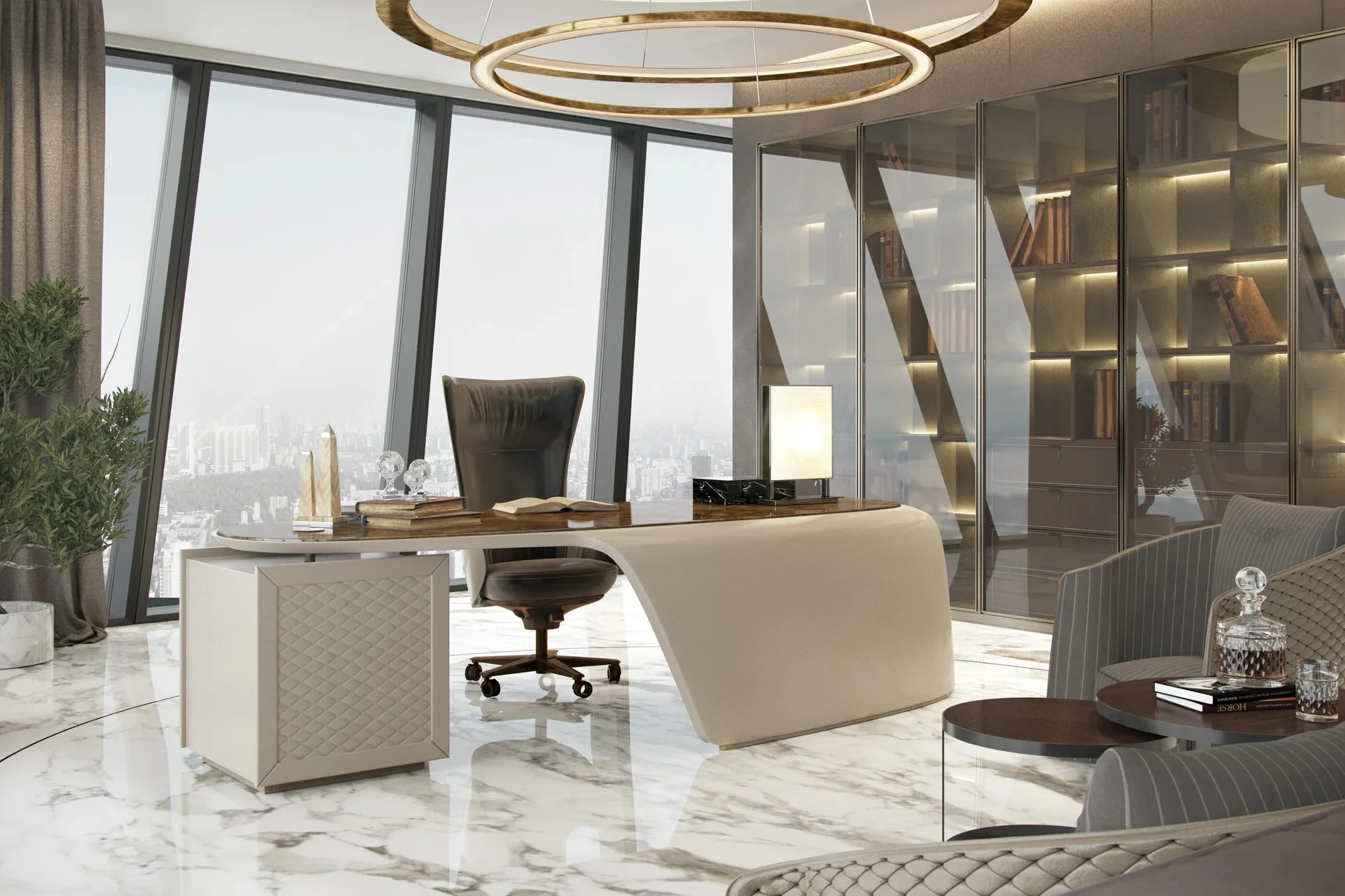 The Orion Executive chair in a luxurious office setting.