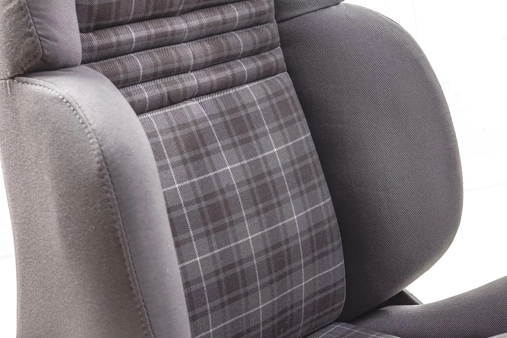 A close-up of the Performance Weave fabric on the seat.